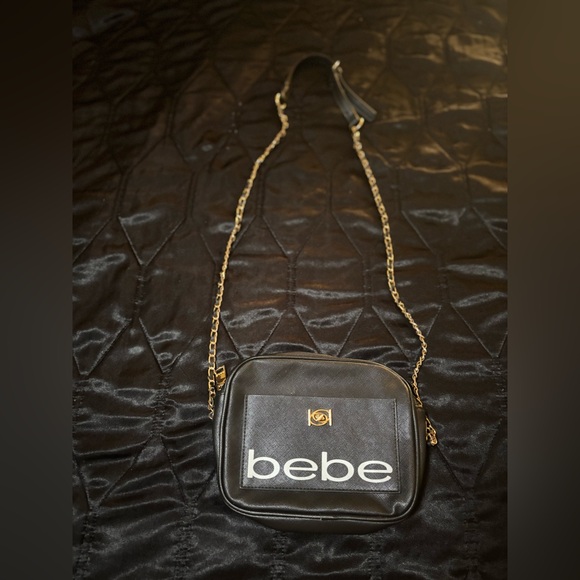 Bebe Black and Gold Crossbody Bag - Picture 2 of 7